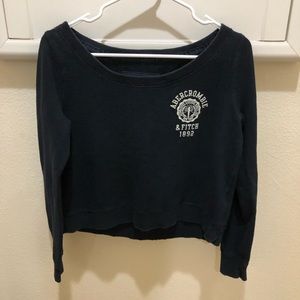 Abercrombie & Fitch Navy Blue Crewneck